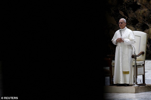 Pope Leo XIV meets with the Equestrian Order of the Holy Sepulchre of Jerusalem today