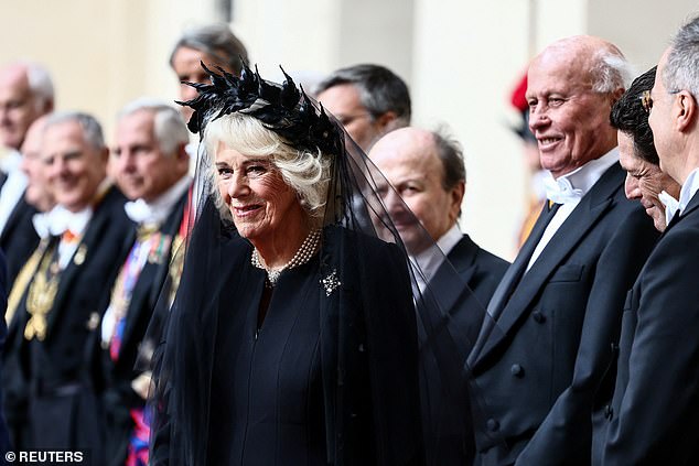 The Royal Standard flying at Vatican City today ahead of the arrival of the King and Queen