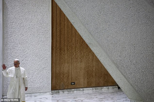 Pope Leo XIV meets with the Equestrian Order of the Holy Sepulchre of Jerusalem today