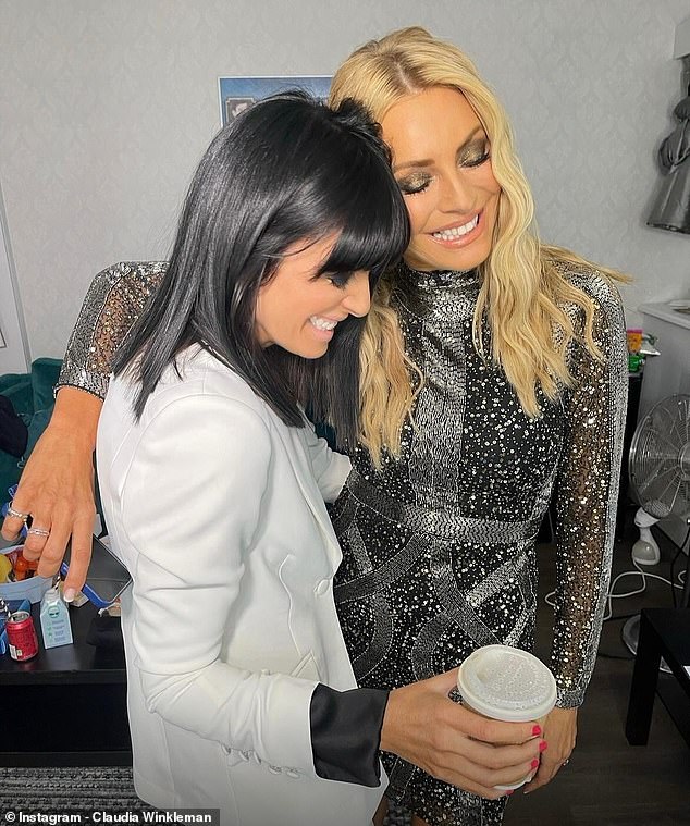 Claudia heaped praise on pal Tess telling her she was 'so lucky' to have 'stood next to her' while presenting the series together for over a decade