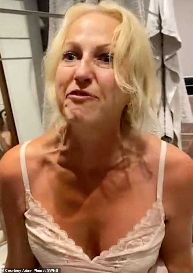 Mr Plumb said his daughter Elle, now 19, then phoned the police but Schmid continued hitting and scratching him