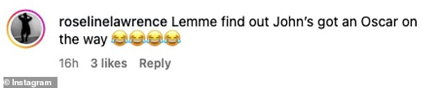 Taking to Instagram, a handful of followers appeared to be impressed with Seymour's acting skills - while overlooking his co-star