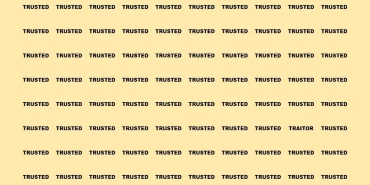 You have the eyes of a hawk if you can solve the Traitors brainteaser in under 20 seconds