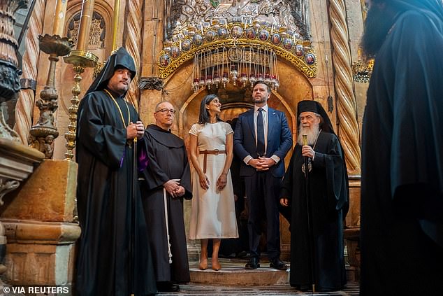 Vance and Second Lady Usha Vance visited Israel this week in the early stages of the ceasefire with Hamas. The couple tours the Church of the Holy Sepulchre in Jerusalem earlier today