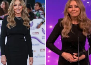 Carol Vorderman sparkles in figure-hugging black dress to host Pride of Britain after health scare
