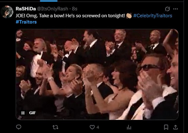 Fans were left frustrated, with one viewer posting on X: 'It's only Joe that's talking sense'