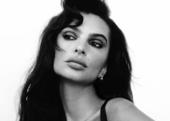 Busty Emily Ratajkowski strips topless and covers boobs with hands in VERY sexy new photoshoot