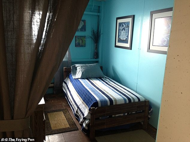 The hotel - accessible only by helicopter, with a return flight costing around £2,000 - boasts eight bedrooms, one bathroom and a space for up to twelve guests, who enjoy 360-degree sweeping views of the Atlantic ocean from just £460 for the weekend