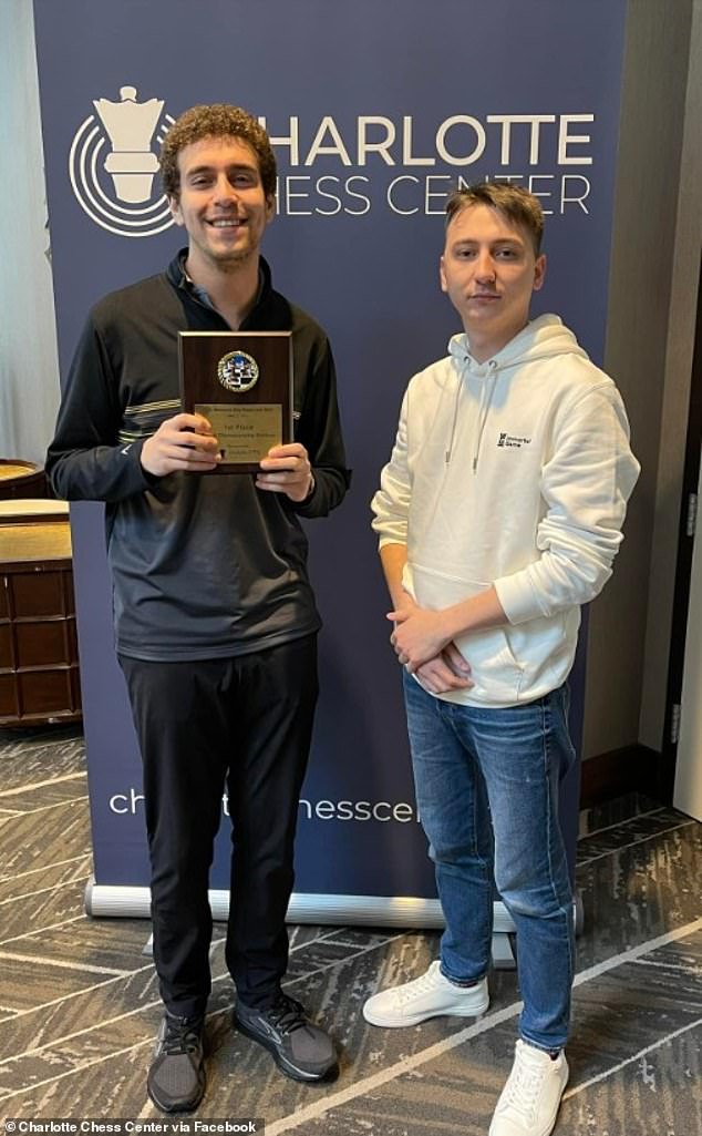 Naroditsky (left) was discovered dead Sunday by fellow grandmaster Oleksandr Bortnyk who went with Giannatos to his home after losing contact with him