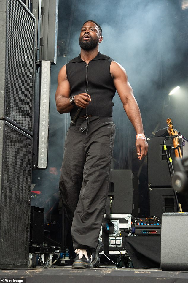 Ghetts performing at Glastonbury in 2024. He is an award-winning rapper and songwriter who has featured on songs alongside Skepta, Stormzy and Ed Sheeran