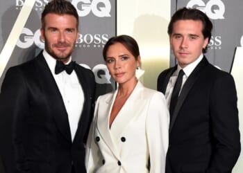 Huge clue Beckham family feud is thawing as David and Victoria throw support behind son Brooklyn