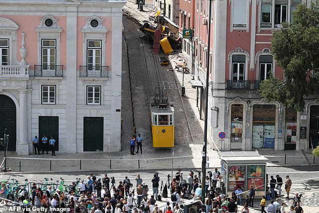 The September 3 crash occured when the funicular came off the rails and hurtled into a building, killing 16 people