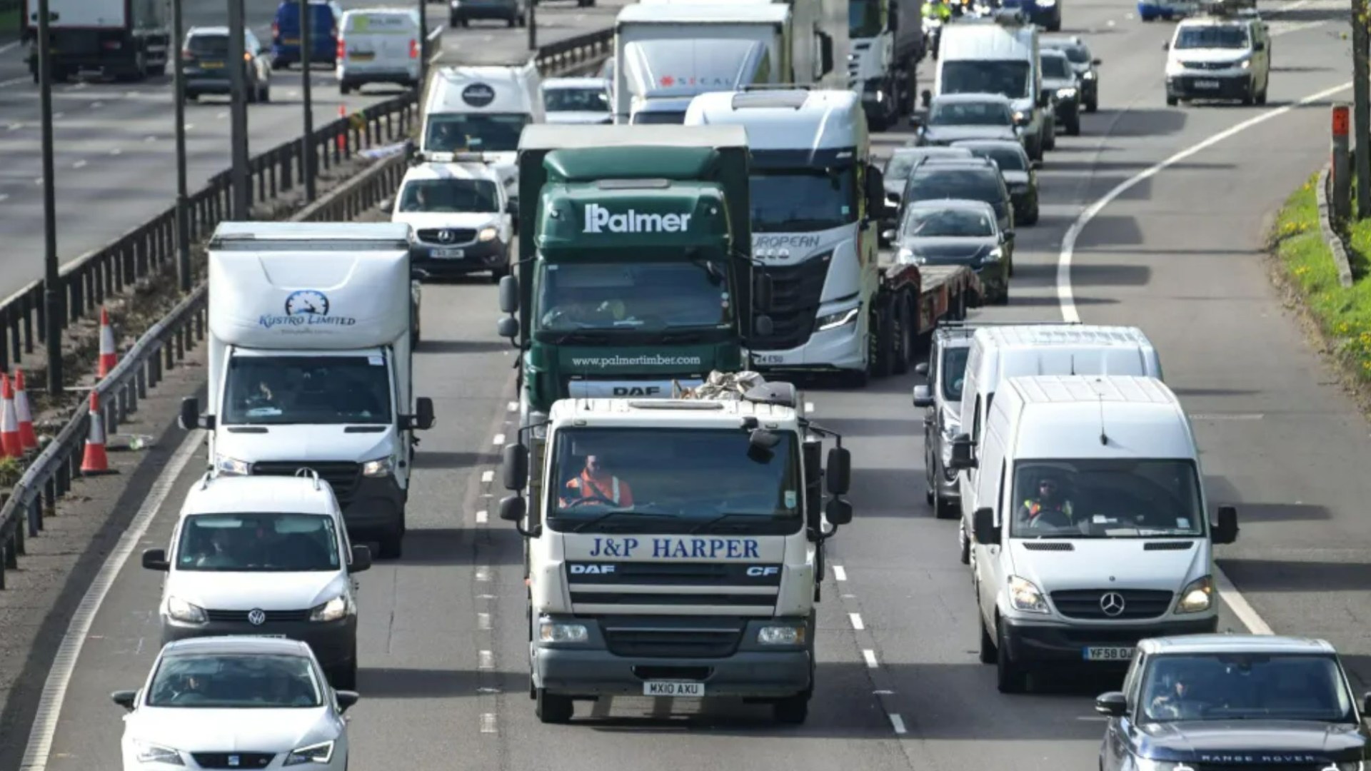 M6 grinds to a halt with drivers facing 90-minute delays after horror lorry crash