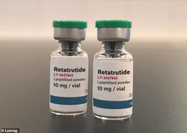Health experts have urged people not to be tempted by unapproved supplies of retatrutide, warning that most are counterfeit and could be dangerous. Pictured, counterfeit retatrutide