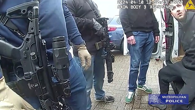 Having been read his rights, Earl denied all knowledge and said: 'What? I've been building all day. I hope you guys have some good proof of this. I hope I get a good story from this'