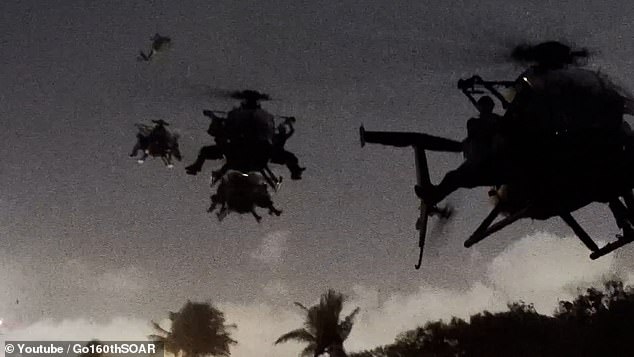 The Night Stalkers training with  Little Bird helicopters