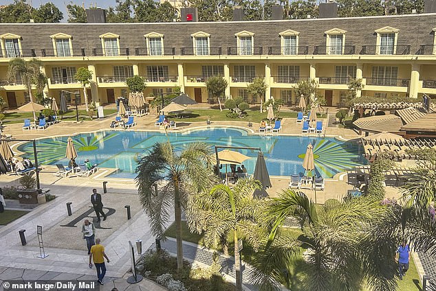 The five-star complex has its own spa, fitness centre, restaurants, outdoor pool and even a hair salon