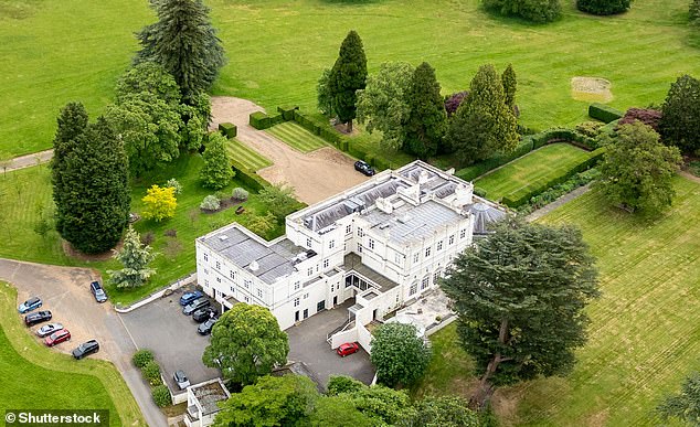 Calls are growing for Prince Andrew to be kicked out of the Royal Lodge (pictured), the lavish Windsor mansion he shares with his ex-wife