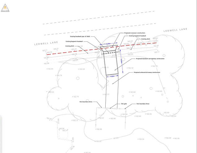 In planning documents, a representative of the Beckhams described it as a 'modest, sensitively designed conversion' (proposed improvements are pictured)