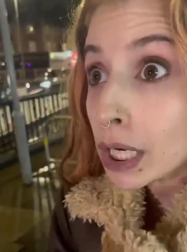 Met Police said it was investigating the incident outside Hendon Central station as a hate crime