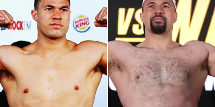 Joseph Parker weighs more than a STONE heavier than Fabio Wardley after dramatically transforming body
