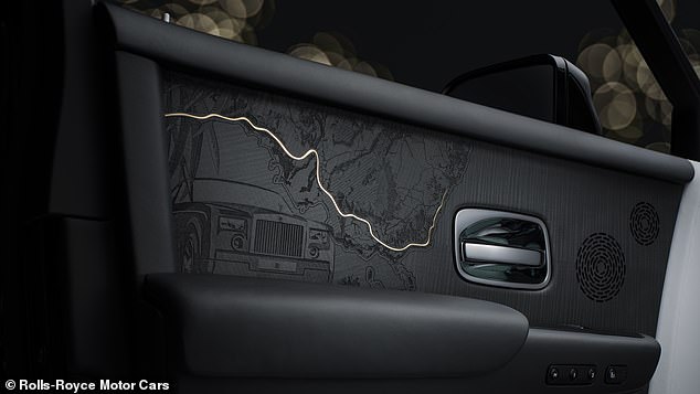 Door panels which depict Phantom's 'most significant and formative journeys' were developed over a year and rendered in stained Blackwood