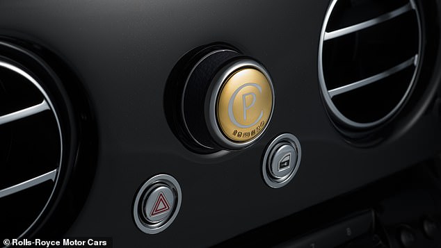 The Piano Black veneer is infused with gold dust, echoing the central rotary dial which is also plated with 24-carat gold