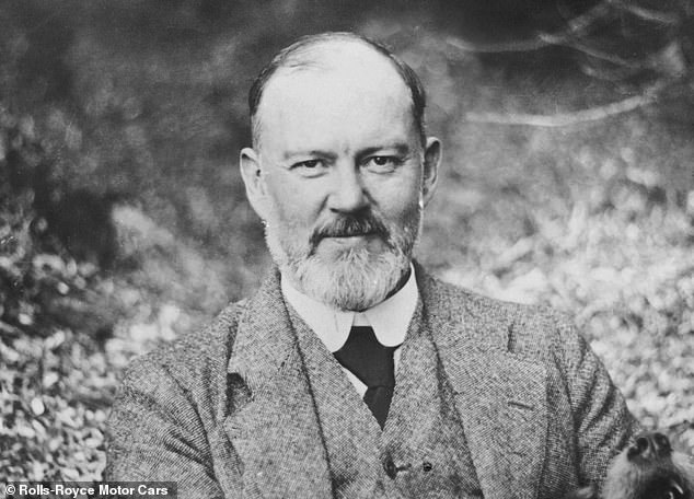 Sir Henry Royce at his summer residence Elmstead at West Wittering, in Sussex