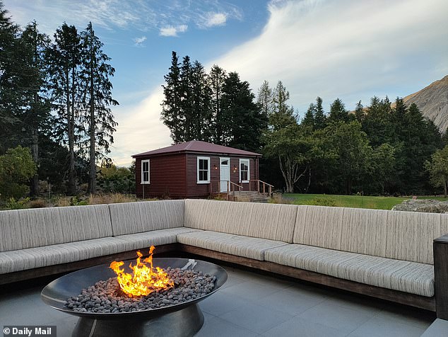 The lounge outside Sugarloaf restaurant, right near the Miner's Cottage