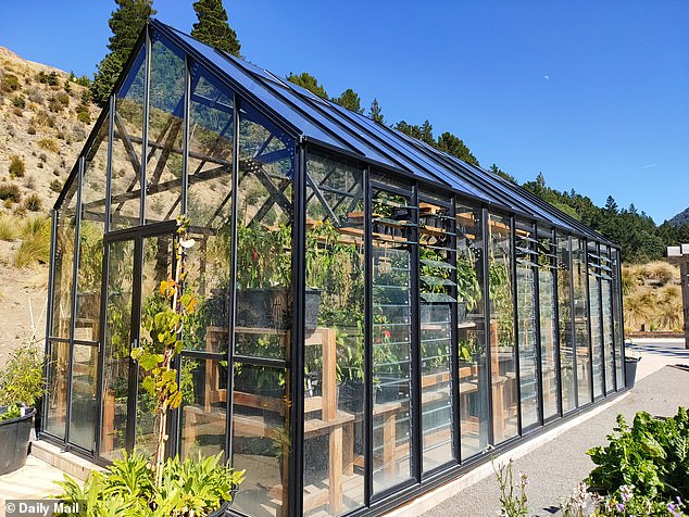 Another simple pleasure comes from visiting the veggie garden and two cosy greenhouses