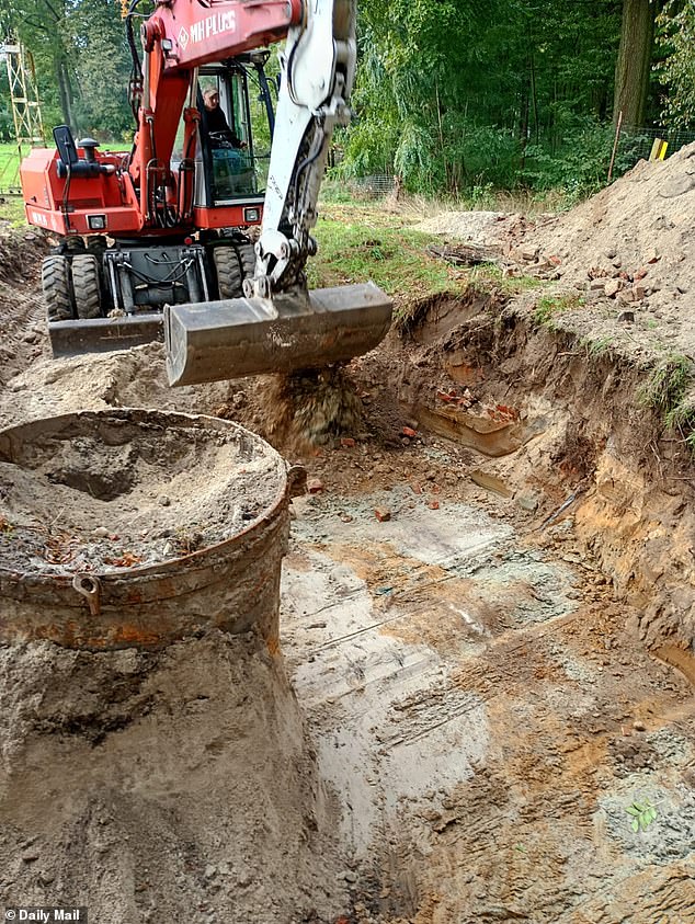 The buried treasure is thought to include the so-called 'Gold of Breslau' which went missing from what is now the nearby Polish city of Wroc¿aw just 35 miles away