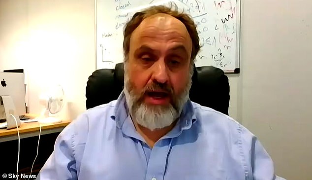 Speaking to Sky News, Professor Ben-Gad said one of his lectures earlier this week was 'invaded' by masked activists, who came right up to his face and threatened him