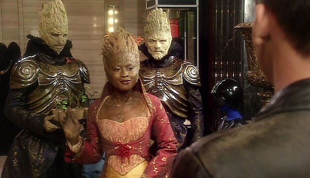 She made an appearance on Doctor Who as Jabe in a one-off episode in 2005 (pictured), before securing another role on its spin-off show Torchwood