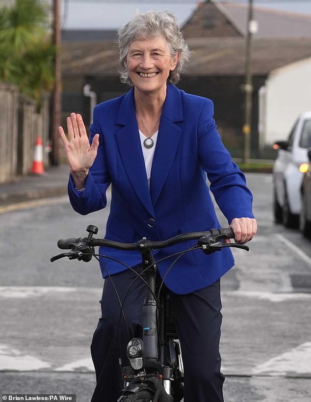 Ms Connolly - who is supported by the Left-wing parties of Ireland - says she is 'absolutely delighted' with the polling results