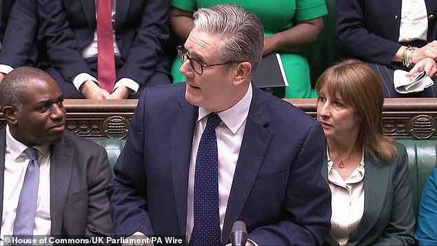 In the Commons this week, Prime Minister Sir Keir Starmer (pictured at PMQs on Wednesday) insisted the inquiry 'is not and will never be watered down' and its scope 'will not change'