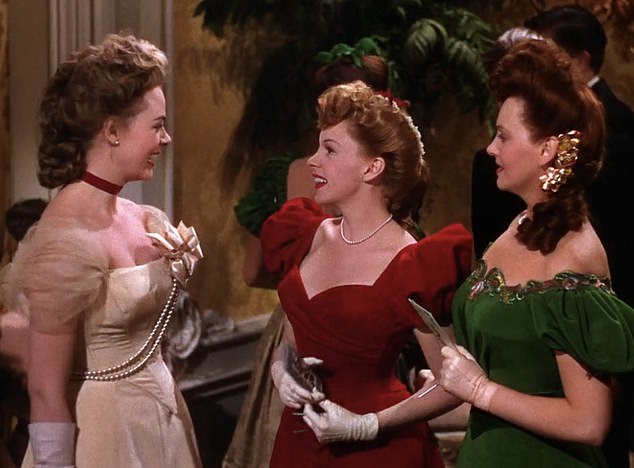 Lockhart (L) had a small role alongside Judy Garland in Meet Me in St. Louis