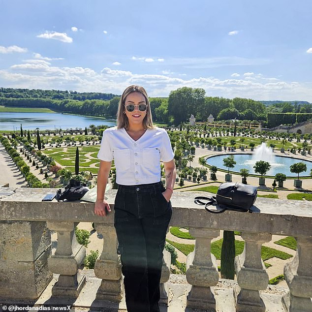 Ms Dias's brother, Cicero Junior, said his sister (pictured) had been in France for two months after leaving Brazil to escape alleged domestic abuse from a former partner