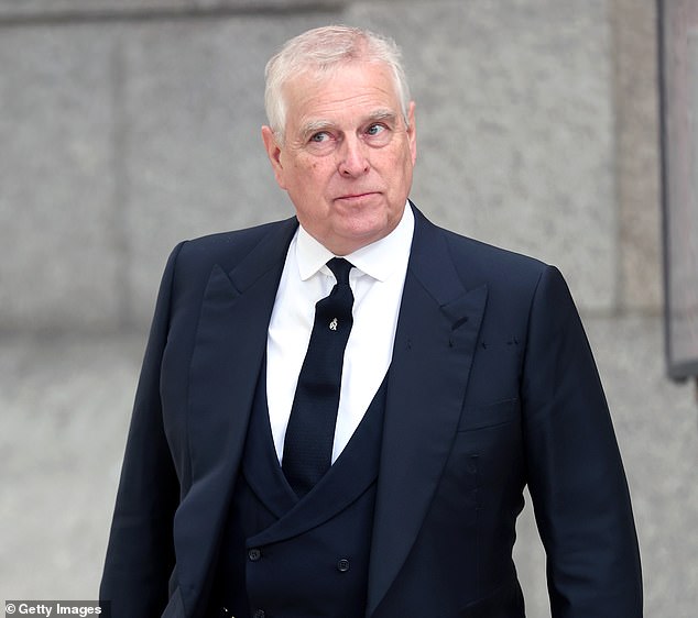 This newspaper has confirmed the identity of the retired protection officer who received the email from Andrew (pictured), but is not naming him to safeguard his security