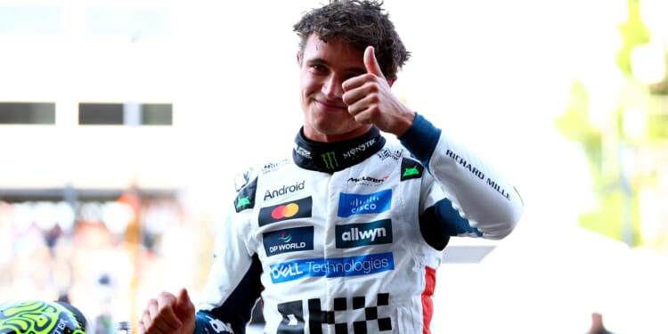 Lando Norris gets huge F1 title boost with Mexican Grand Prix pole as Oscar Piastri suffers qualifying blow