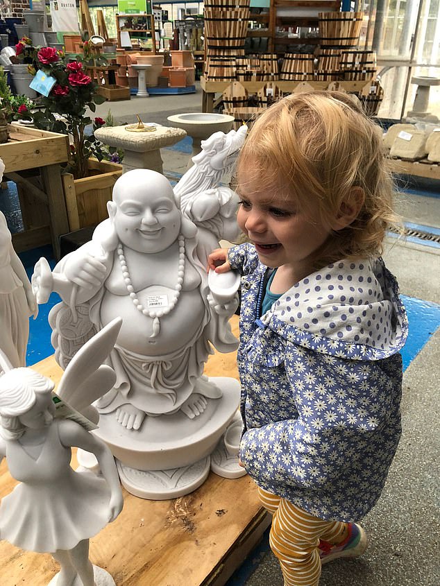 Mike's daughter, then aged two, saw a statue of Buddha in a garden centre. She hugged it and said 'Daddy'