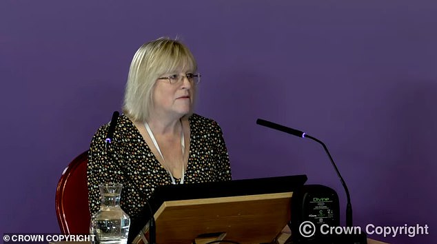 Rudakubana’s former head-teacher, Joanne Hodson, last week giving devastating evidence to the inquiry