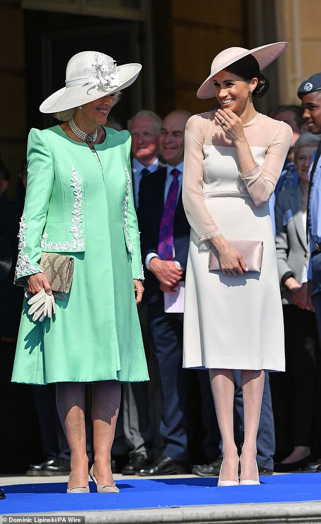 While promoting her second series of her Netflix Series, Meghan took a thinly veiled swipe at her former life in the Royal fold, stating: 'It was different several years ago where I couldn't be as vocal and I had to wear nude pantyhose all the time!', adding it 'felt a little bit inauthentic'