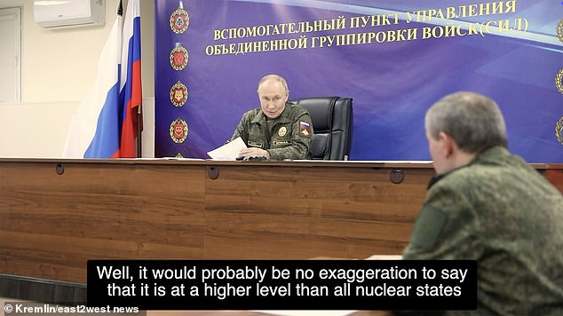 In a stark World War three threat, the Russian president announced a 'successful' secret test flight on October 21