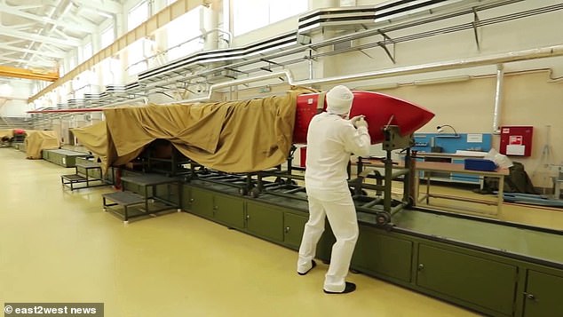 It flew for 15 hours non stop which is 'not the limit', the general told a smirking Putin, 73, who first announced plans for the Burevestnik seven years ago