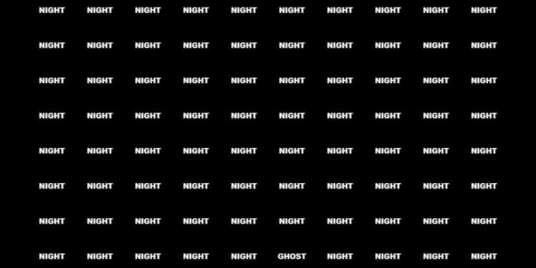 Only those with the sharpest vision will be able to spot the ghost hiding in plain sight