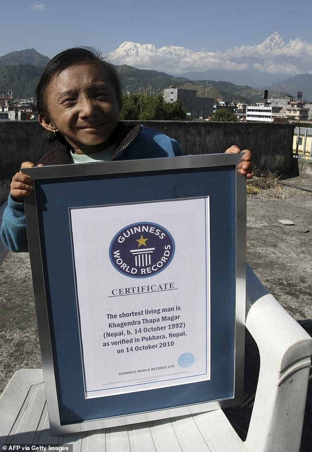 Khagendra was an official face of Nepal's tourism campaign, which featured him as the smallest man in a country that is home to the world's highest peak, Mount Everest