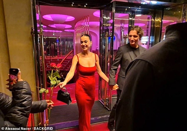 The couple were joined at the Crazy Horse in Paris, which is an iconic cabaret and strip club known for its stage shows performed by nude female dancers, by friends