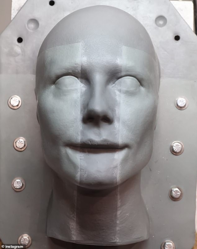 The star offered a previous hint earlier this month when she shared a post which included a series of pictures that showed a plaster of a facial prosthetic that was still being made