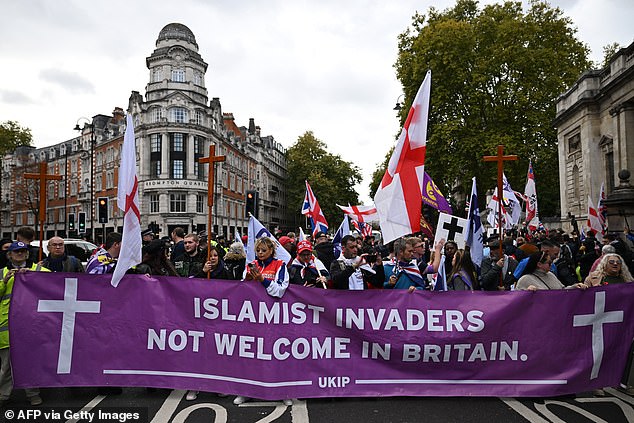 The Met imposed restrictions on the United Kingdom Independence Party (UKIP) demonstration, banning supporters from entering the borough of Tower Hamlets in a bid to prevent 'serious disorder'