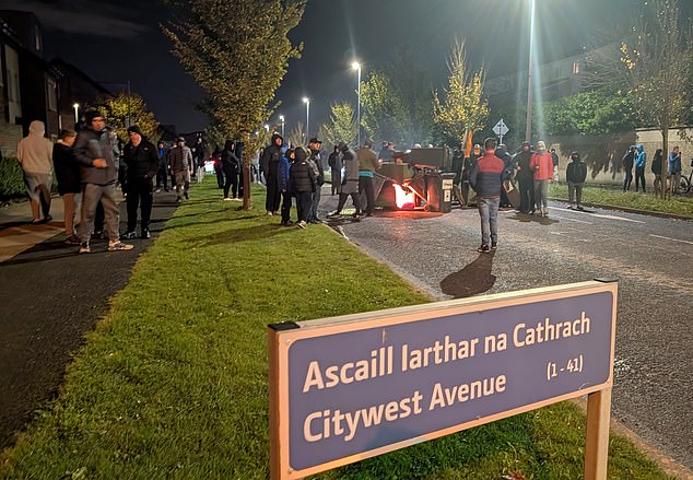 Unrest broke out in the sleepy village after the alleged incident involving the migrant